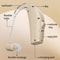 ClearTone Rechargeable Hearing Aid For Seniors With Noise Reduction And Digital Charging Display 5