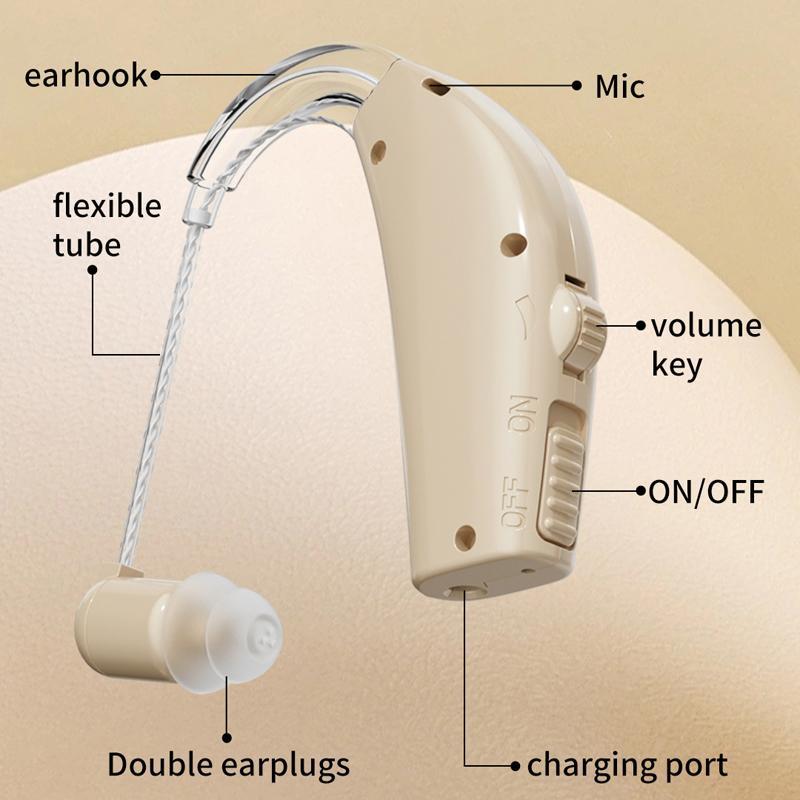 ClearTone Rechargeable Hearing Aid For Seniors With Noise Reduction And Digital Charging Display 5