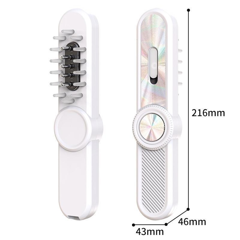 Laser Hair Growth Scalp Massager Comb With Red Blue Light Therapy Oil Applicator Roller 4