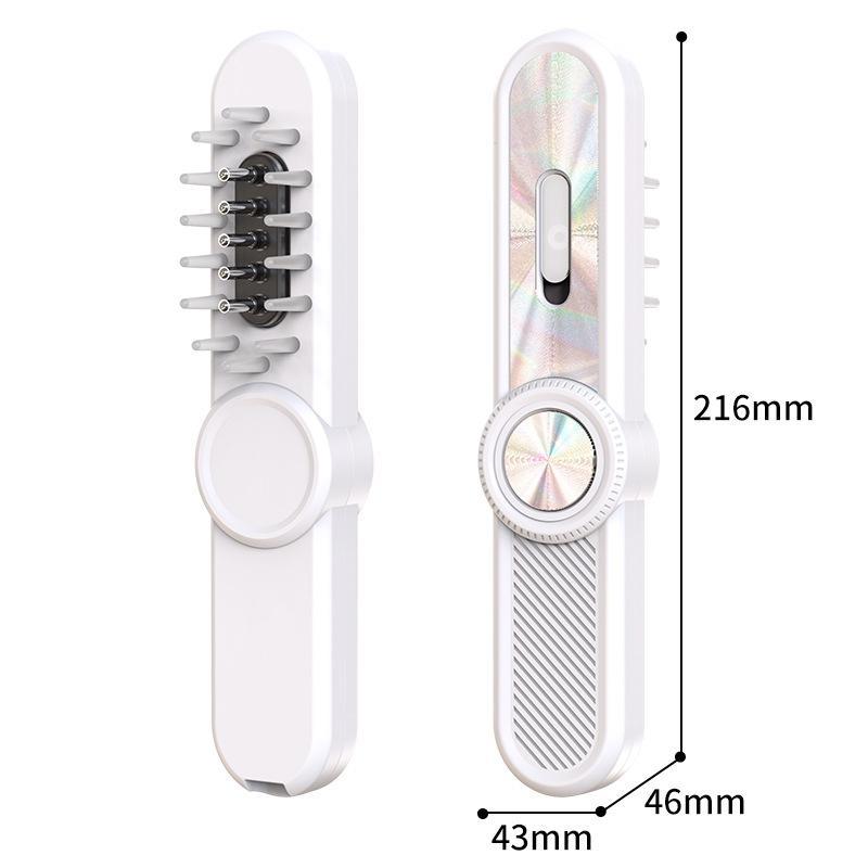 Laser Hair Growth Scalp Massager Comb With Red Blue Light Therapy Oil Applicator Roller 4