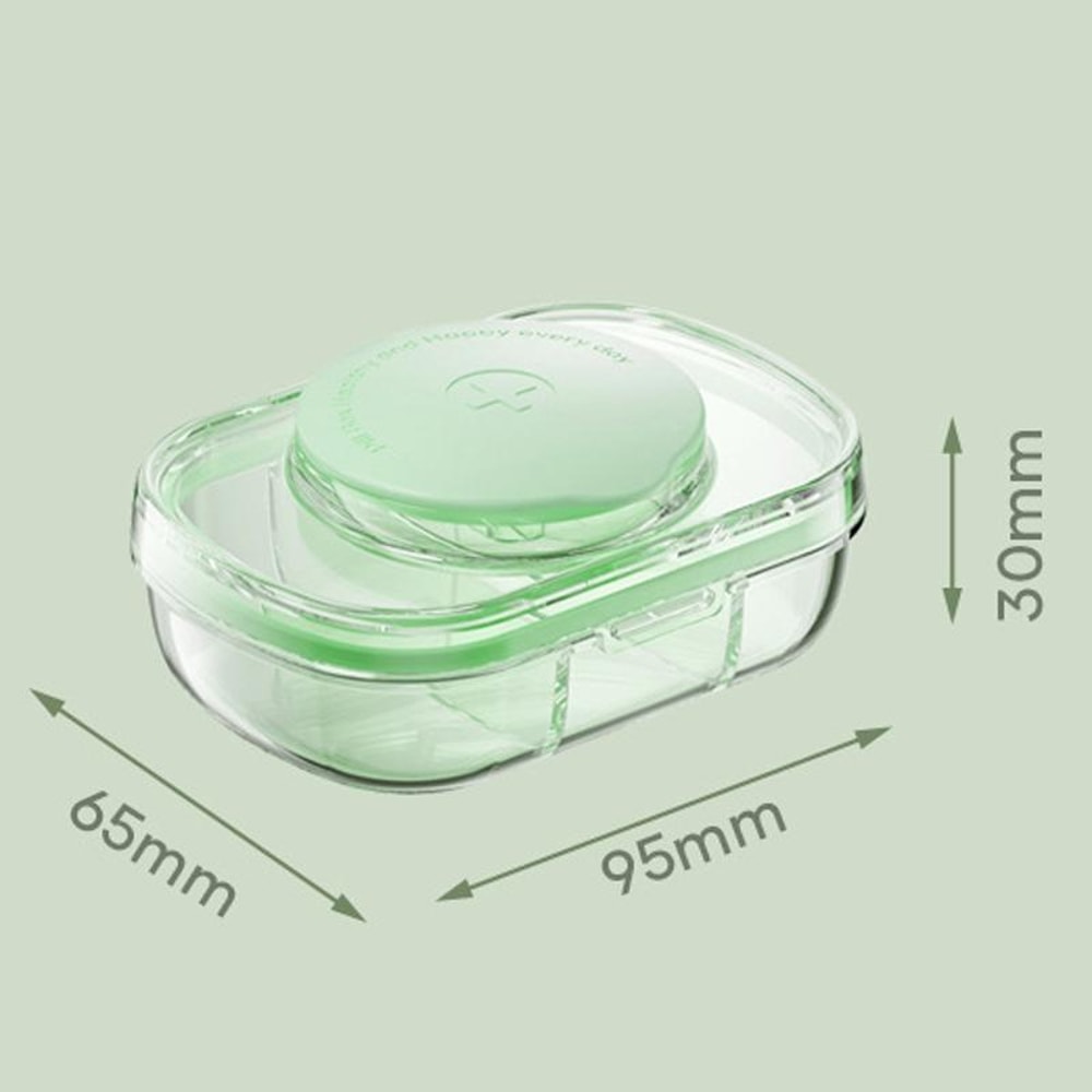 Travel Pill Organizer With Cutter Moisture Proof Medicine Storage Case 2