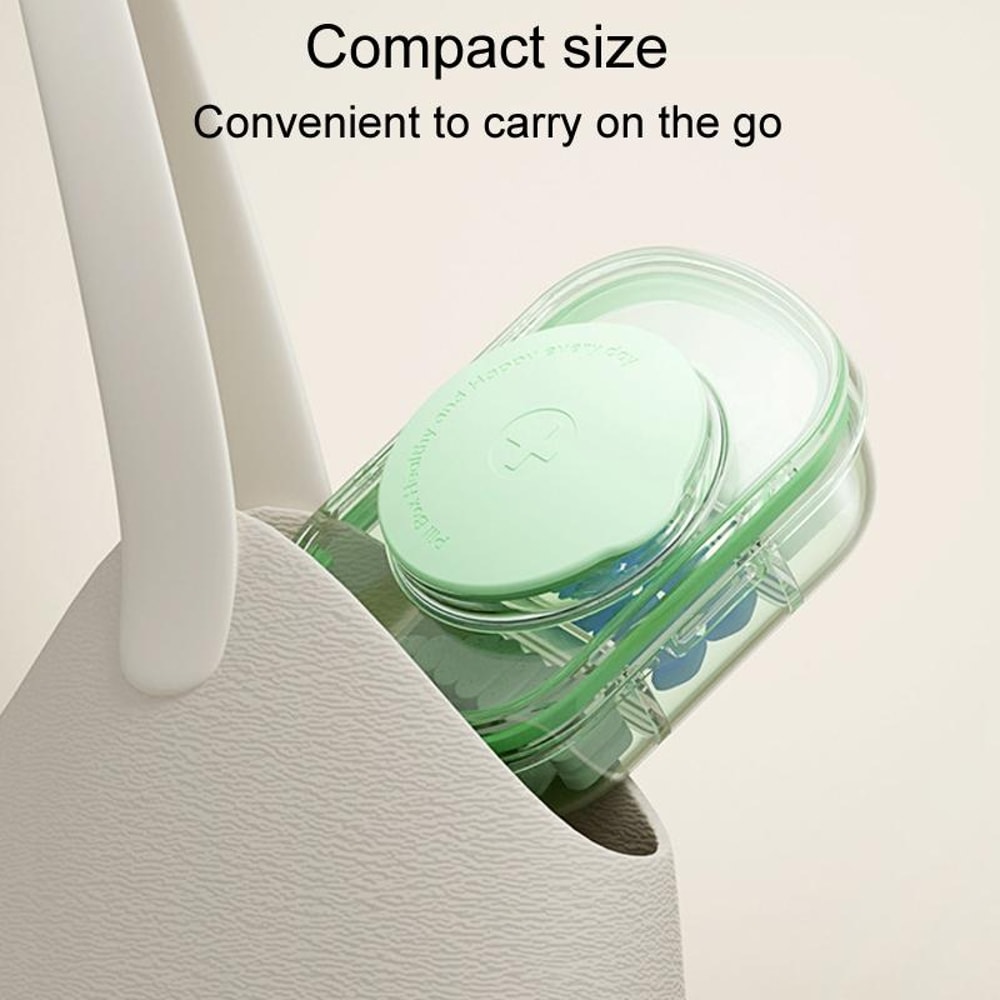 Travel Pill Organizer With Cutter Moisture Proof Medicine Storage Case 6