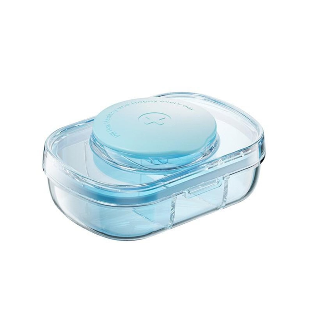 Travel Pill Organizer With Cutter Moisture Proof Medicine Storage Case 9