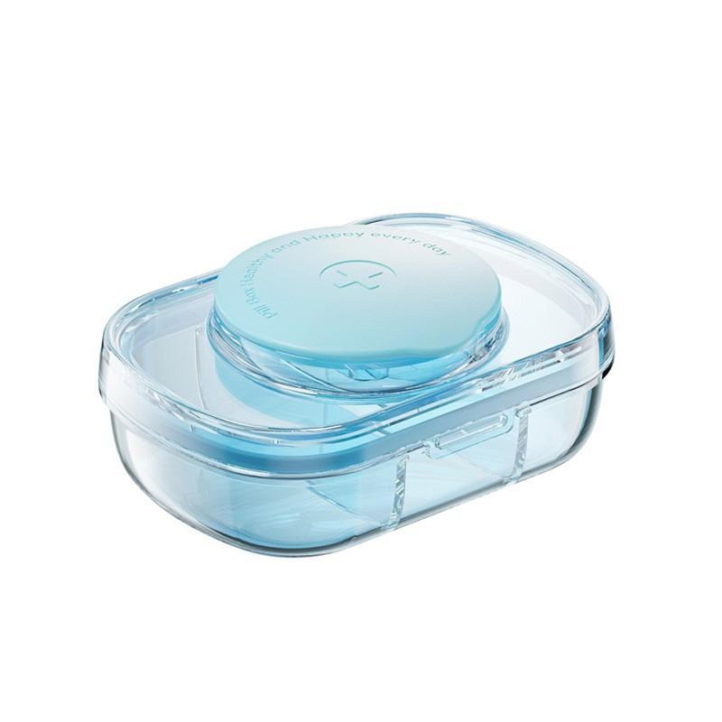Travel Pill Organizer With Cutter Moisture Proof Medicine Storage Case 9