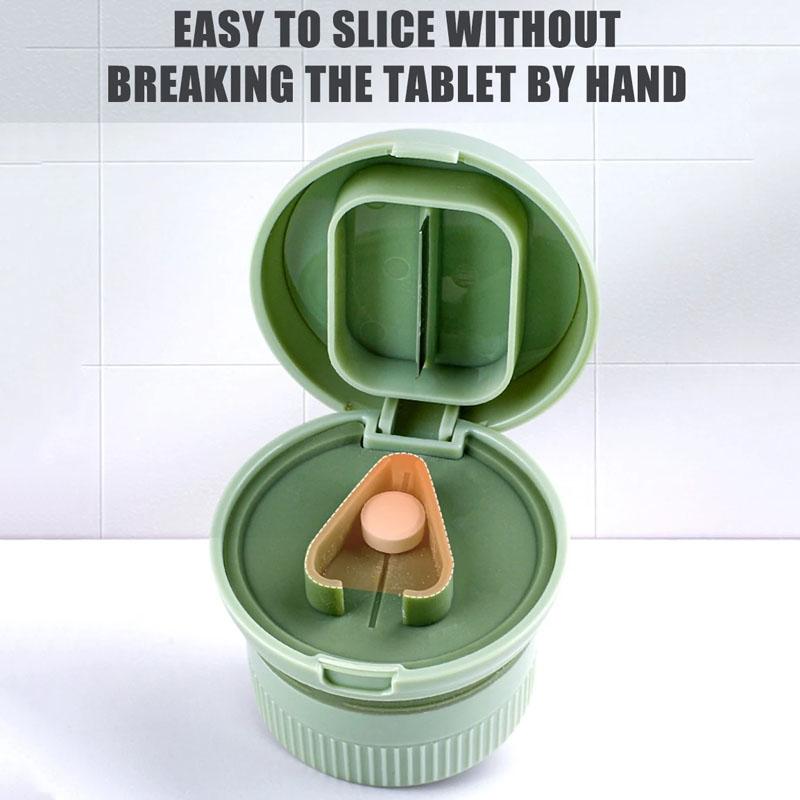 4 In 1 Portable Pill Cutter Crusher Organizer With Storage Box And Travel Cup 5