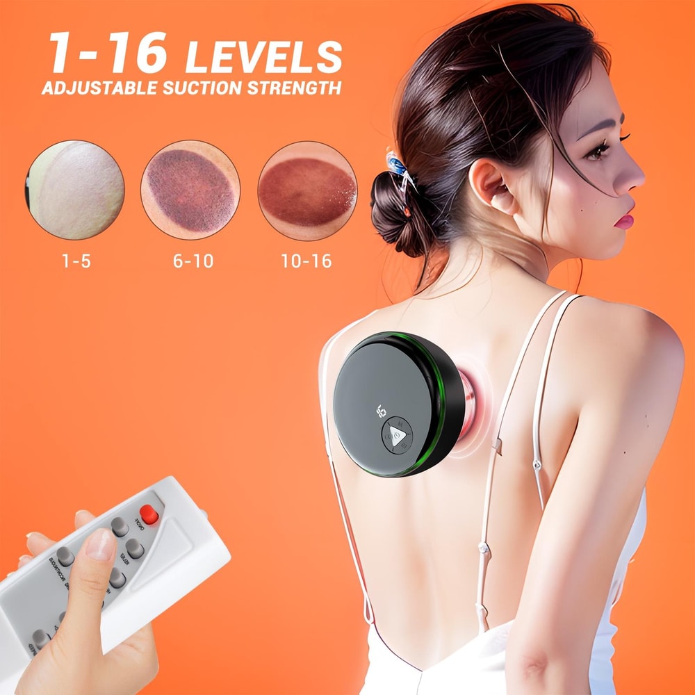 Smart Heated Electric Cupping Massager With Remote Control Deep Tissue Heat Therapy 4