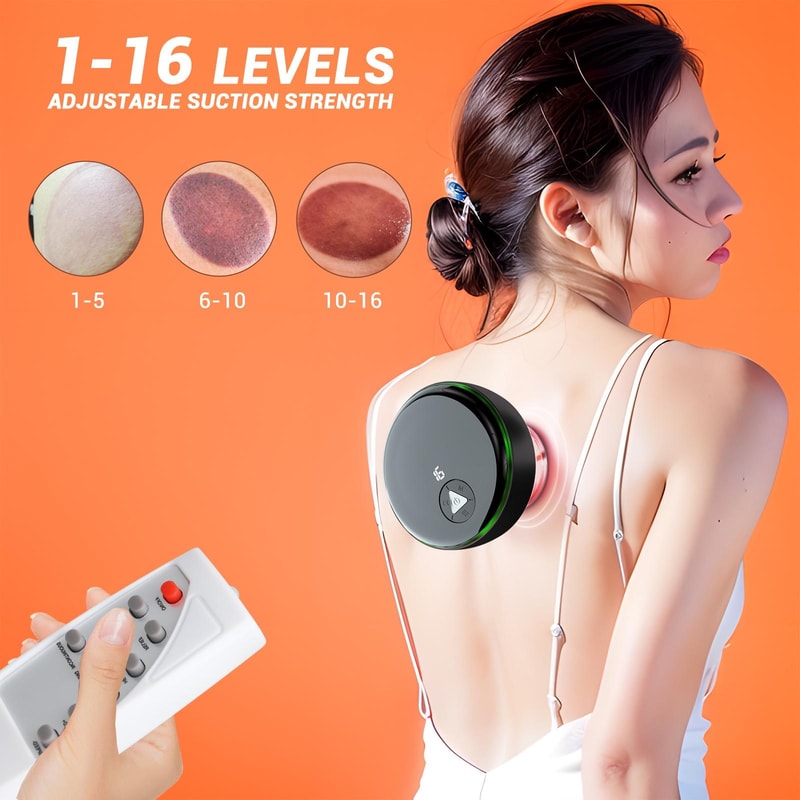 Smart Heated Electric Cupping Massager With Remote Control Deep Tissue Heat Therapy 4