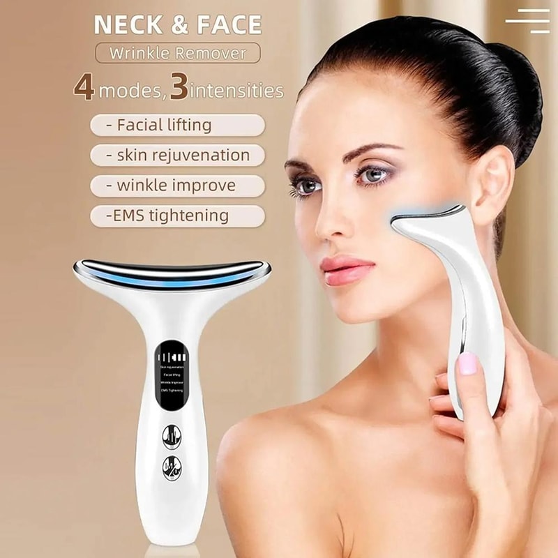 RadianceLift EMS Neck Face Massager With LED Light Therapy And Heat Care 2