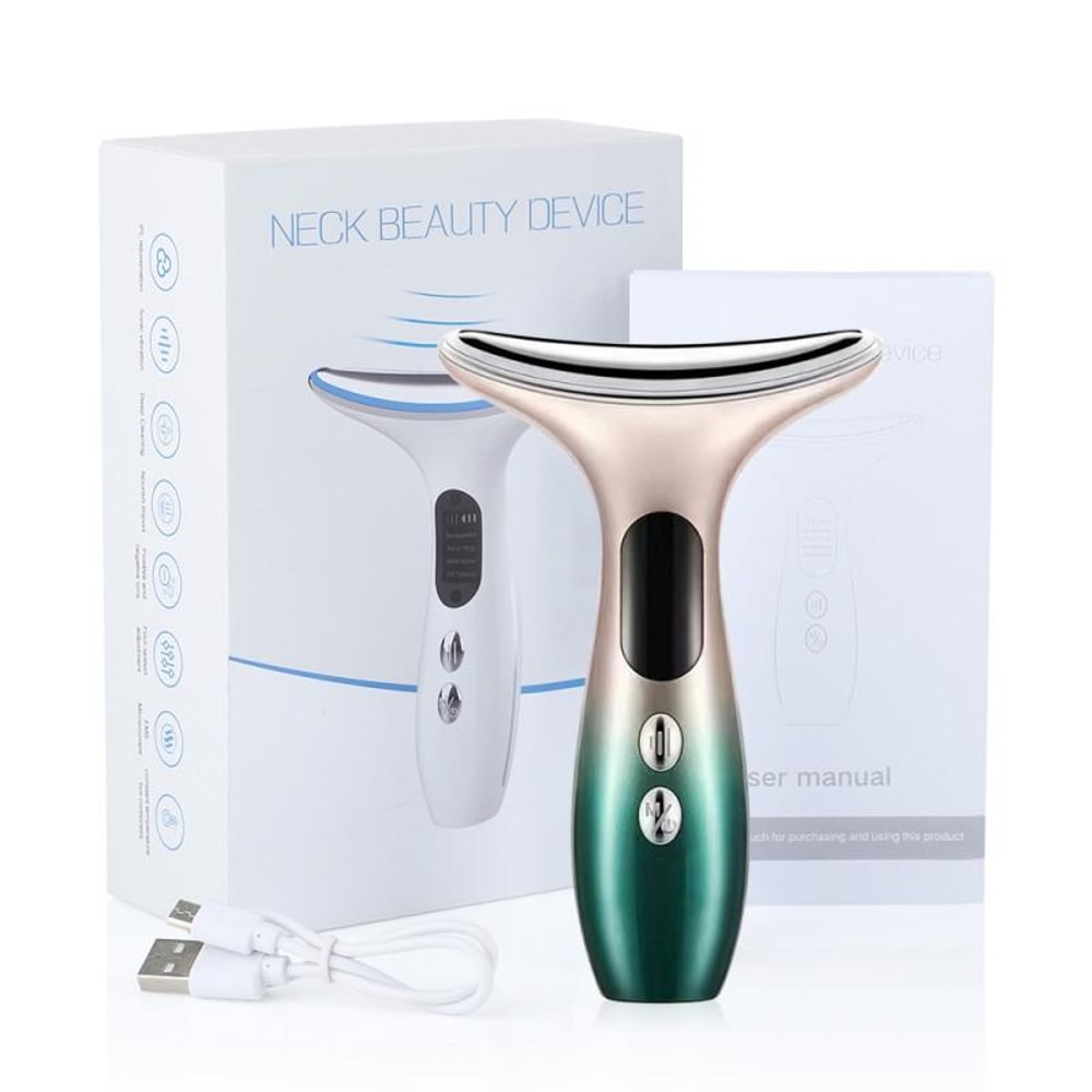 RadianceLift EMS Neck Face Massager With LED Light Therapy And Heat Care 0