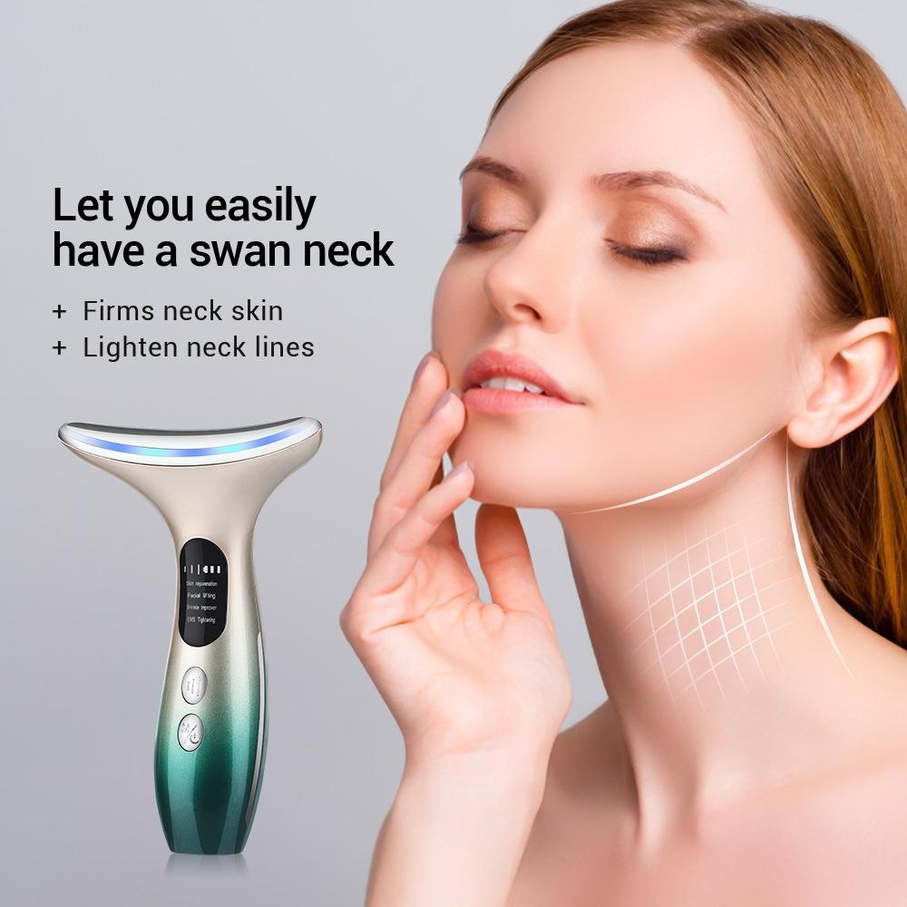 RadianceLift EMS Neck Face Massager With LED Light Therapy And Heat Care 9