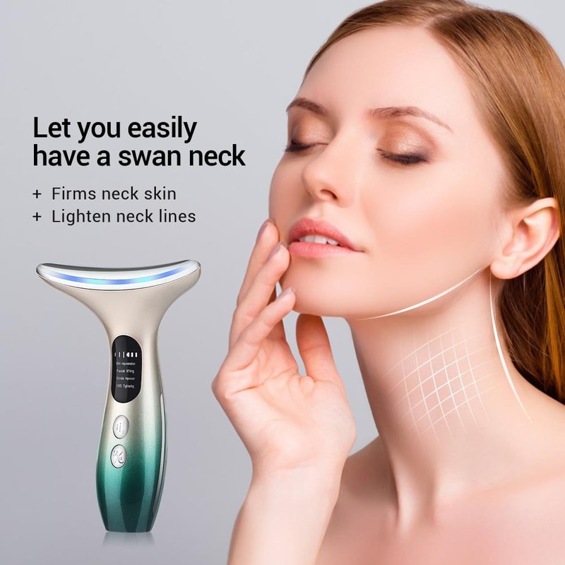 RadianceLift EMS Neck Face Massager With LED Light Therapy And Heat Care 9