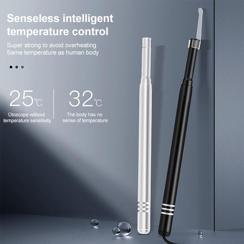 Smart Visual Ear Wax Removal Camera with HD Otoscope Lens & LED Ear Cleaner