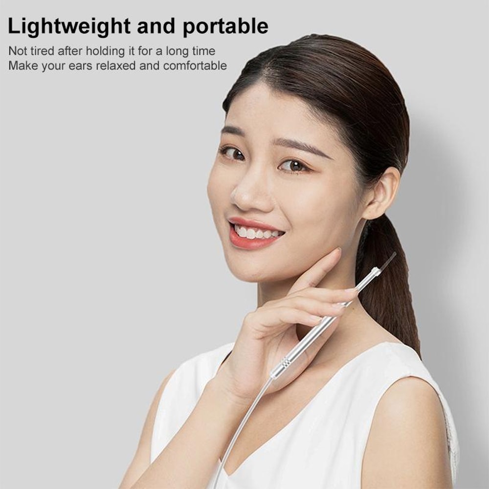 Smart Visual Ear Wax Removal Camera with HD Otoscope Lens & LED Ear Cleaner
