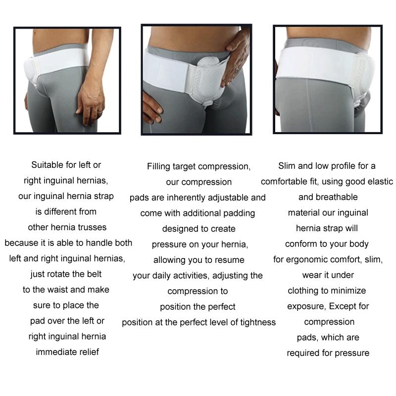 Adjustable Inguinal Hernia Belt For Men Women With Targeted Compression Support 3