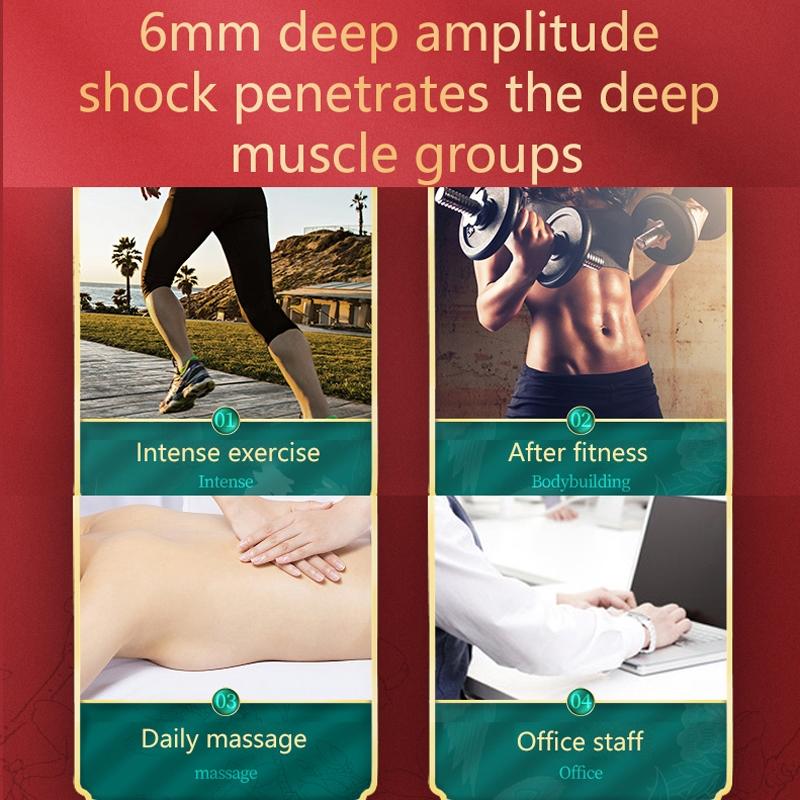 Portable Deep Tissue Massage Gun With 4 Heads USB C Muscle Recovery Massager 7