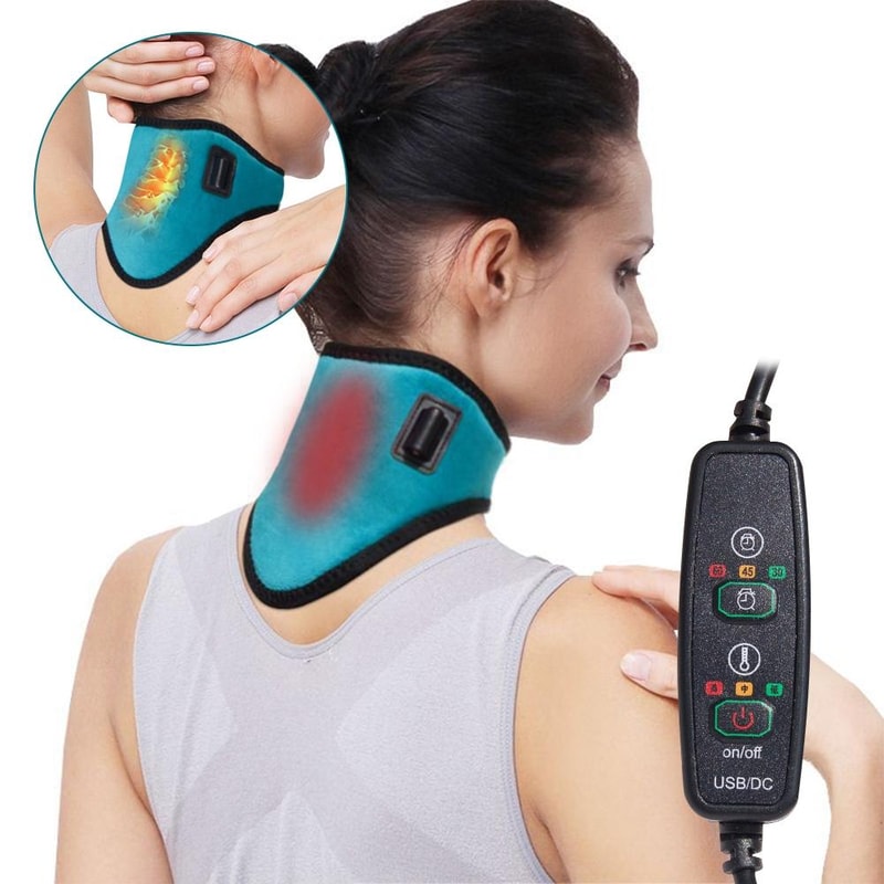 Graphene Heated Neck Wrap For Pain Relief USB Neck Heating Pad With 3 Heat Levels 1