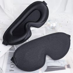 contourcloud 3d sleep mask for travel, blackout rest & pressure free comfort
