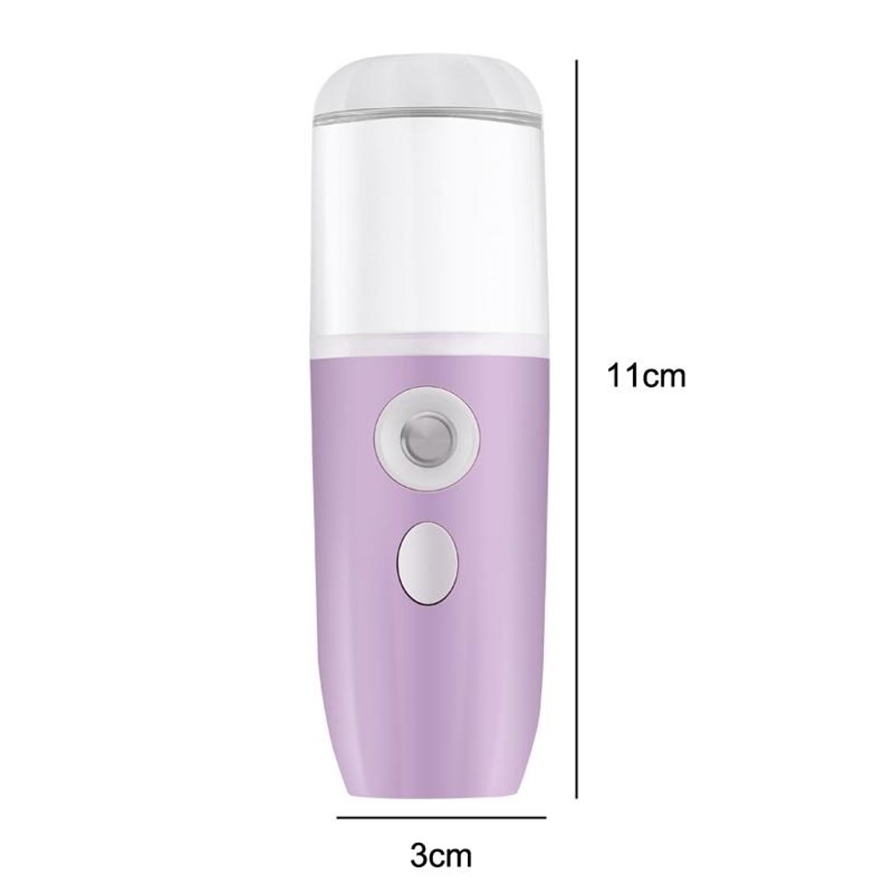 HydraMist Portable Nano Face Mister USB Rechargeable Facial Humidifier for Deep Skin Hydration