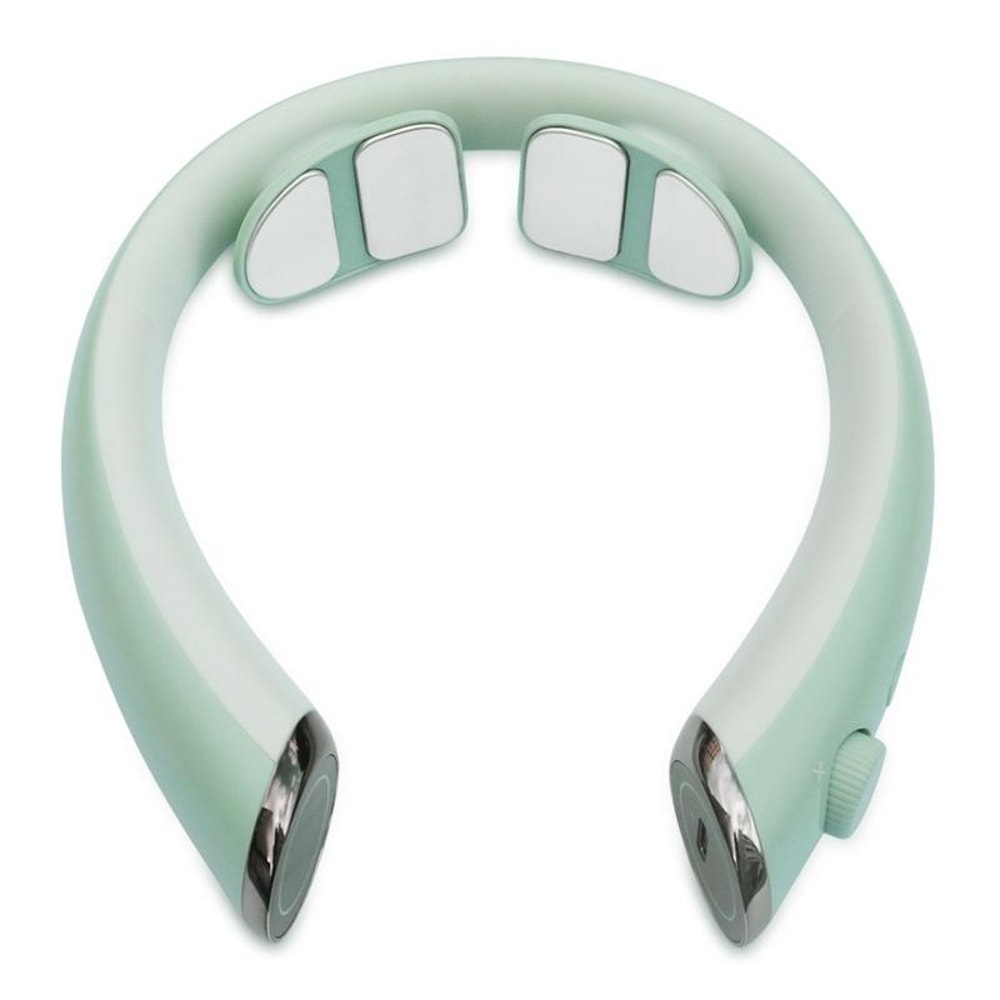 Smart EMS Neck Massager With Heat Therapy 6 Modes USB Rechargeable Pain Relief 0