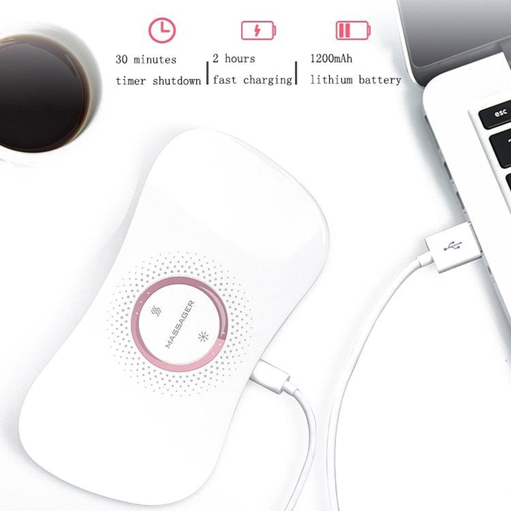 Graphene Heated Menstrual Relief Belt With Vibration Massage Adjustable Warm Compress 1