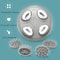 3D Electric Scalp Massager With 84 Silicone Nodes 4 Relaxation Modes 6