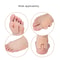ComfortGrip U Shaped Heel Cushion Pads Anti Slip Felt Inserts For Shoes 3