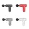 J12A Mini Massage Gun Portable Deep Tissue Muscle Massager With 6 Speeds 4 Massage Heads 1