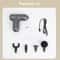 J12A Mini Massage Gun Portable Deep Tissue Muscle Massager With 6 Speeds 4 Massage Heads 8