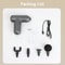 J12A Mini Massage Gun Portable Deep Tissue Muscle Massager With 6 Speeds 4 Massage Heads 8