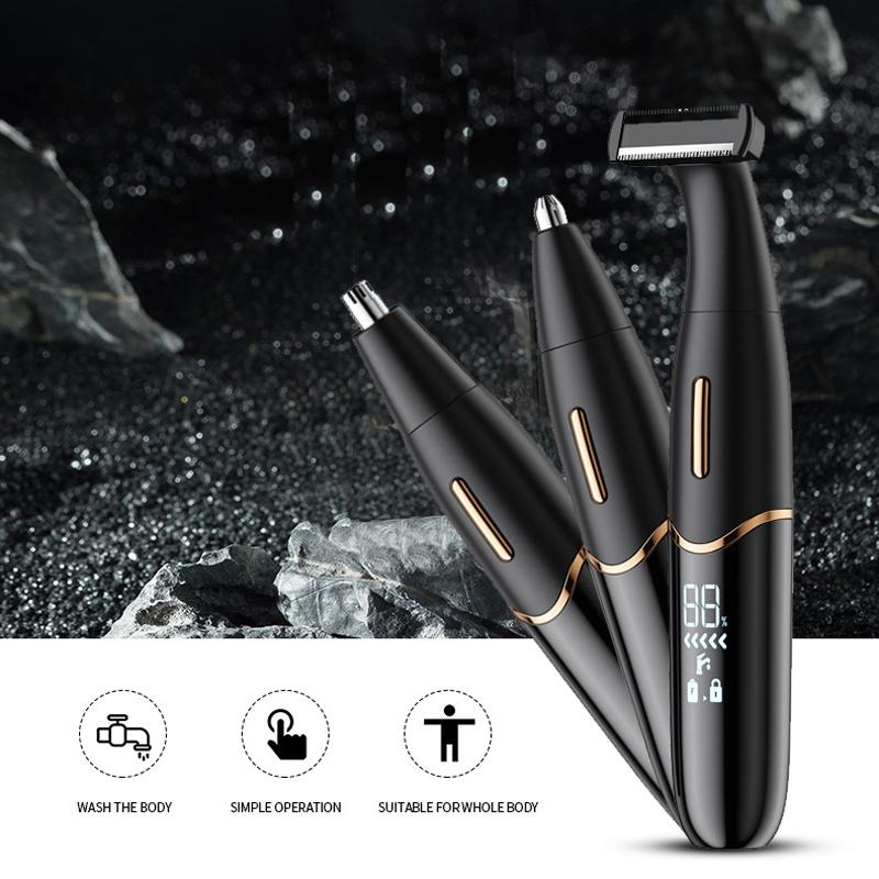 PrecisionGroom 3 In 1 USB Electric Shaver Eyebrow Trimmer With Nose Hair Trimmer 1