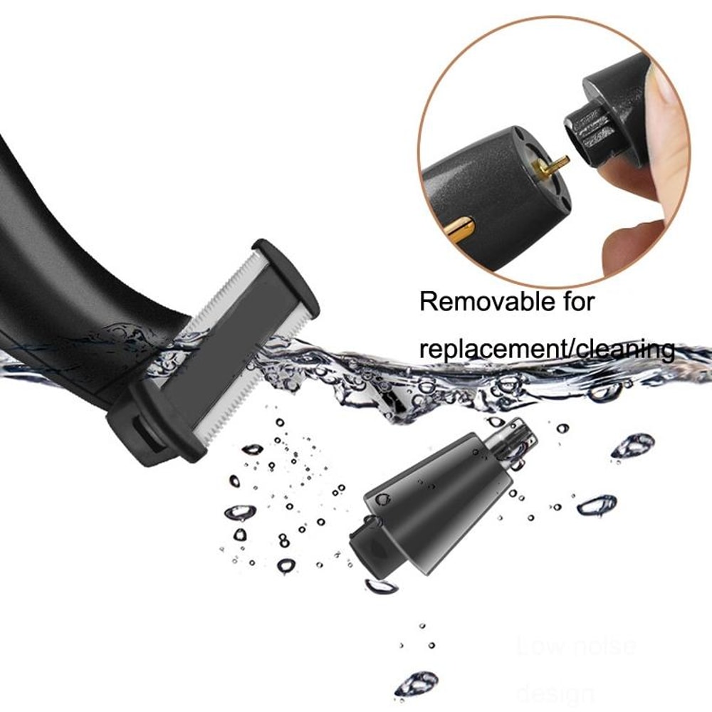 PrecisionGroom 3 In 1 USB Electric Shaver Eyebrow Trimmer With Nose Hair Trimmer 2