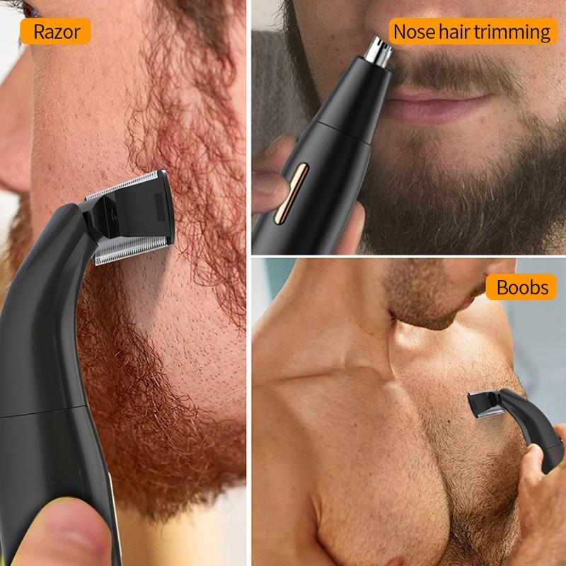PrecisionGroom 3 In 1 USB Electric Shaver Eyebrow Trimmer With Nose Hair Trimmer 5