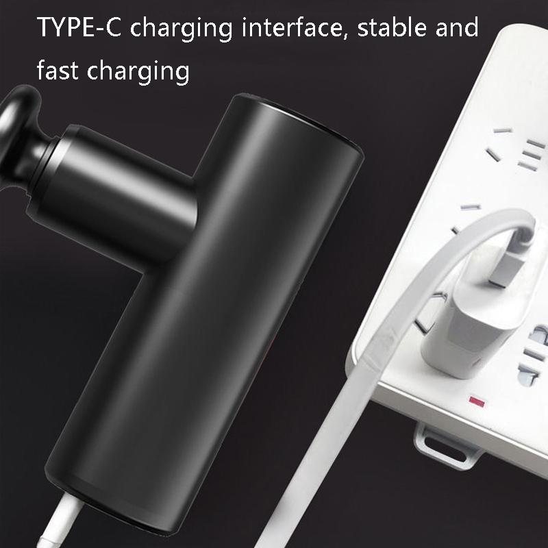 SX 566 Mini Massage Gun For Deep Tissue Recovery With 4 Heads Type C Fast Charging 4