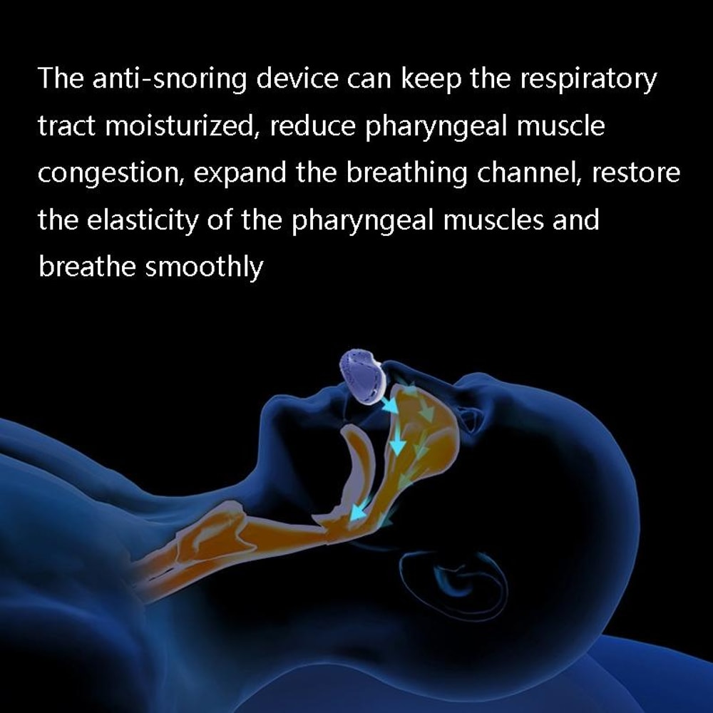 SilentFlow Rechargeable Anti Snoring Device With Adjustable Airflow Comfortable Nasal Support 5