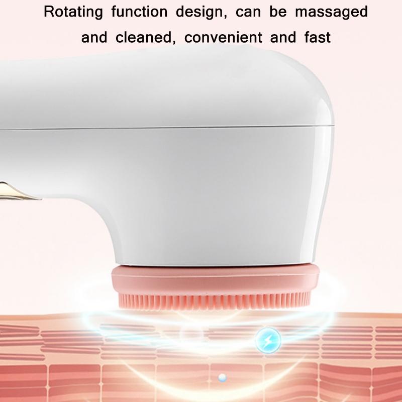 GlowSpin Deep Pore Facial Cleansing Brush With Silicone Heads Blackhead Care 2