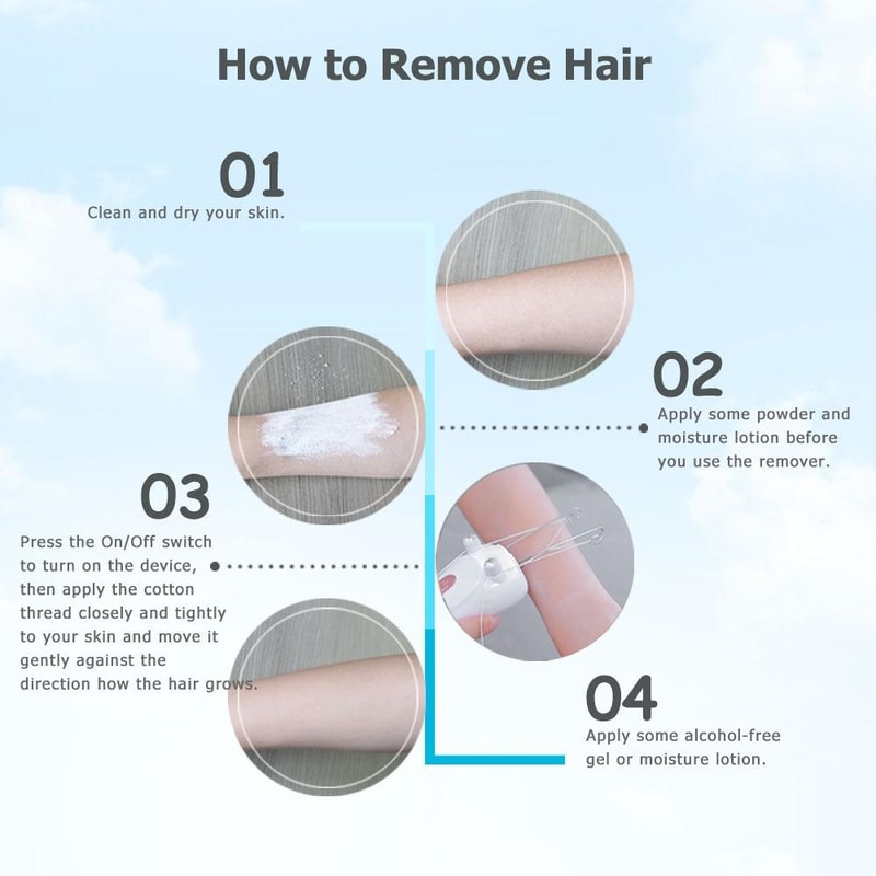 SilkGlow USB Rechargeable Facial Hair Remover With LED Light For Smooth Painless Hair Removal 4