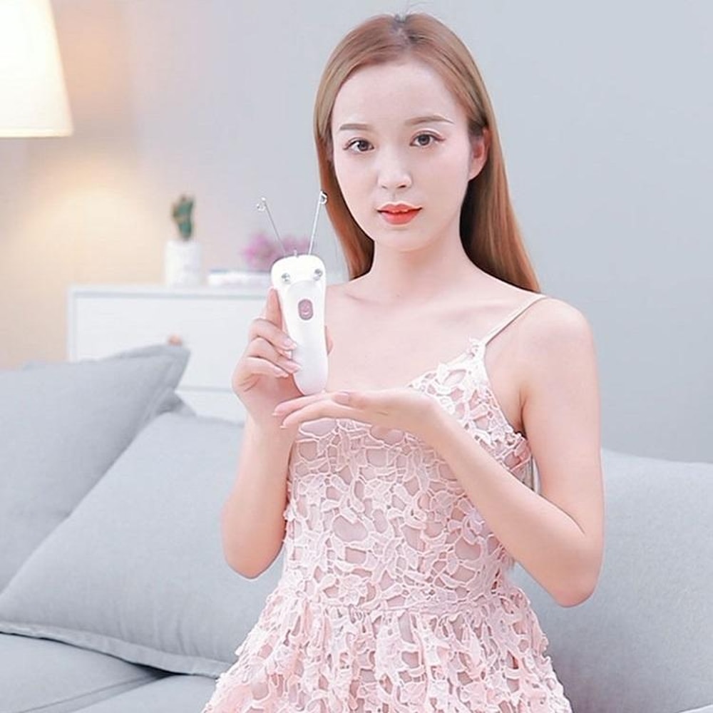 SilkGlow USB Rechargeable Facial Hair Remover With LED Light For Smooth Painless Hair Removal 5