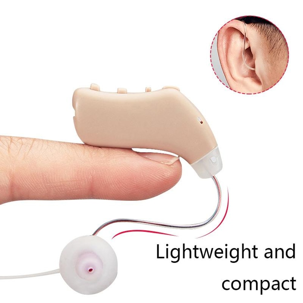 G28 Rechargeable Hearing Aid For Seniors With Digital Noise Reduction Invisible Right Ear Fit 1