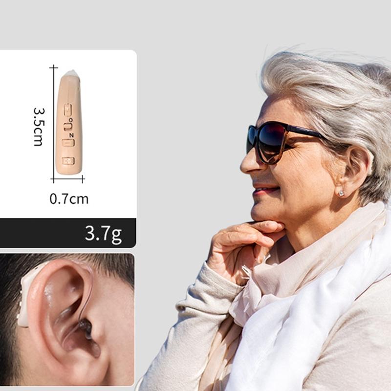 G28 Rechargeable Hearing Aid For Seniors With Digital Noise Reduction Invisible Right Ear Fit 7