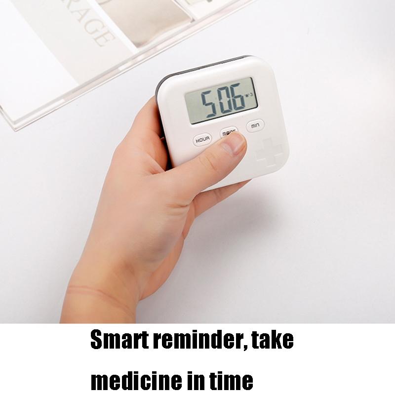 Smart Pill Reminder Organizer Portable Electronic Medicine Box With Alarm Timer 7
