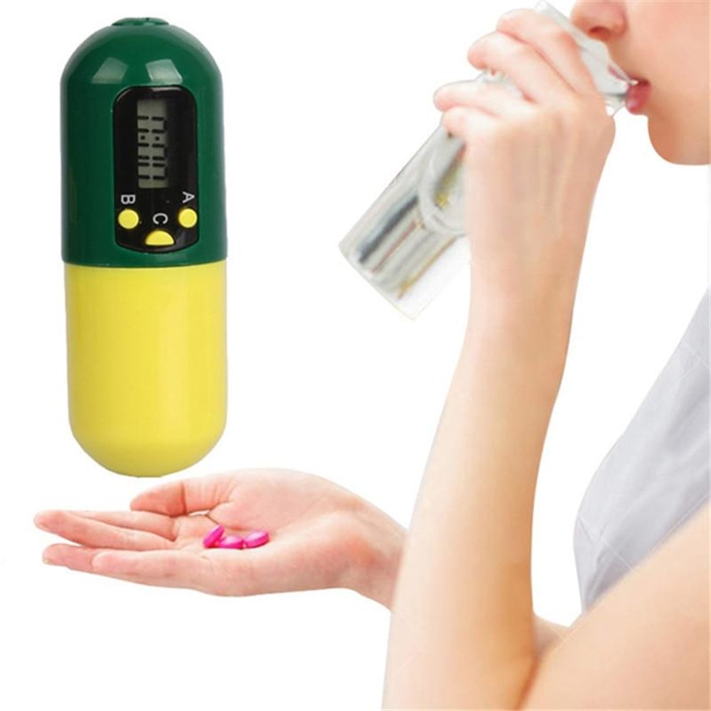 Smart Pill Reminder Box With Timer Alarm Portable Medication Organizer For Travel Daily Use 3