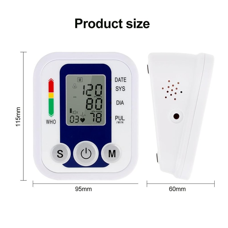 ZK B02 Automatic Upper Arm Blood Pressure Monitor With Voice Guidance Heart Rate Tracking 2