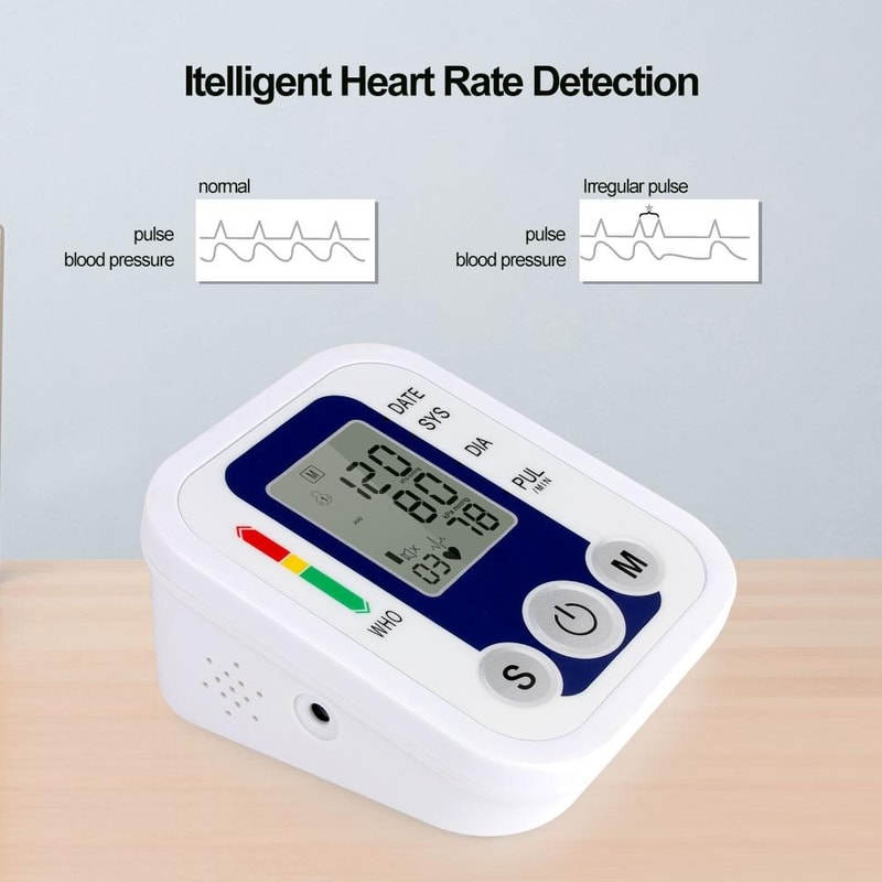 ZK B02 Automatic Upper Arm Blood Pressure Monitor With Voice Guidance Heart Rate Tracking 3