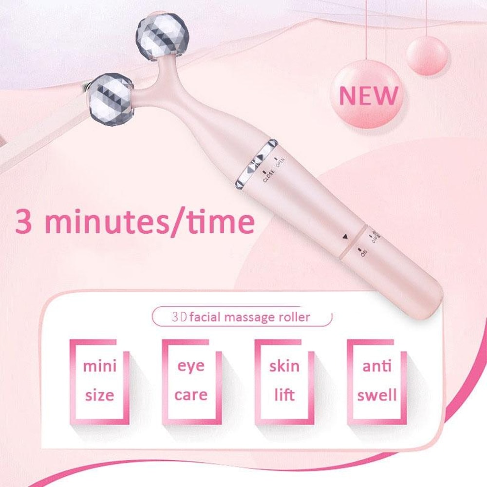 3D Facial Massager Face Lift Roller Eye Massager For Skin Firming And Double Chin Reduction 4