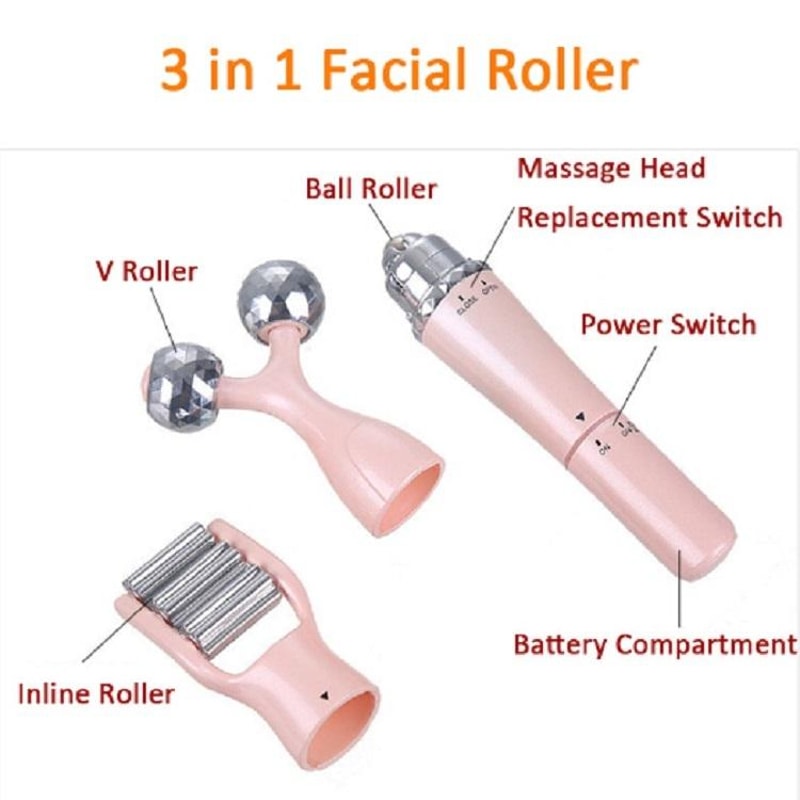 3D Facial Massager Face Lift Roller Eye Massager For Skin Firming And Double Chin Reduction 6