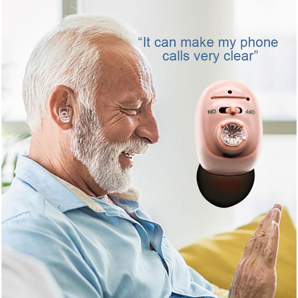 ClearTone Rechargeable Invisible Hearing Aid With Noise Reduction For Seniors Adults 6