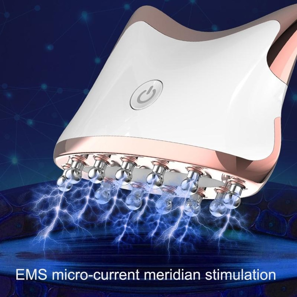 EMS Color Light Face Neck Massager Microcurrent Skin Lifting And Gua Sha Therapy Device 4