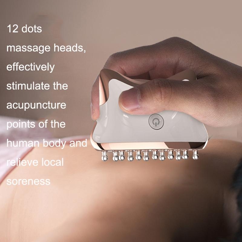EMS Color Light Face Neck Massager Microcurrent Skin Lifting And Gua Sha Therapy Device 5
