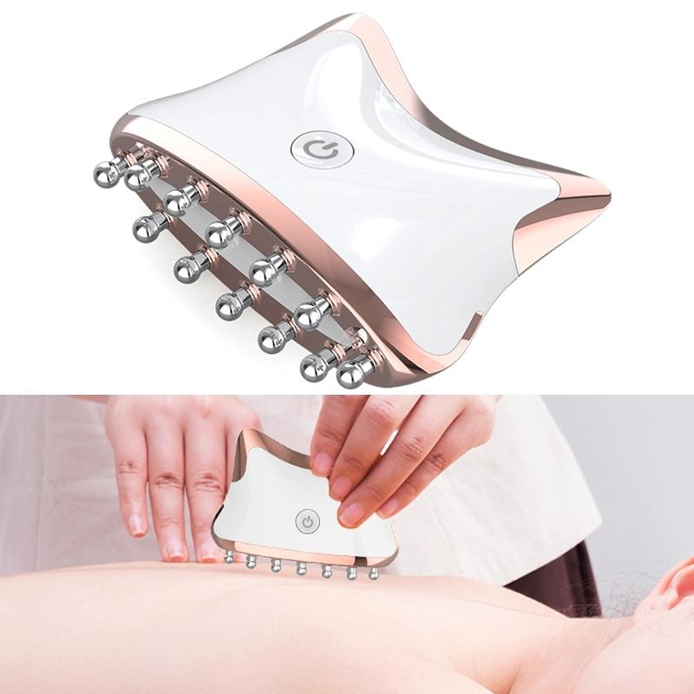 EMS Color Light Face Neck Massager Microcurrent Skin Lifting And Gua Sha Therapy Device 7