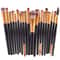 Makeup Brush Set With Wooden Handles Soft Nylon Bristles For Flawless Beauty Application 1